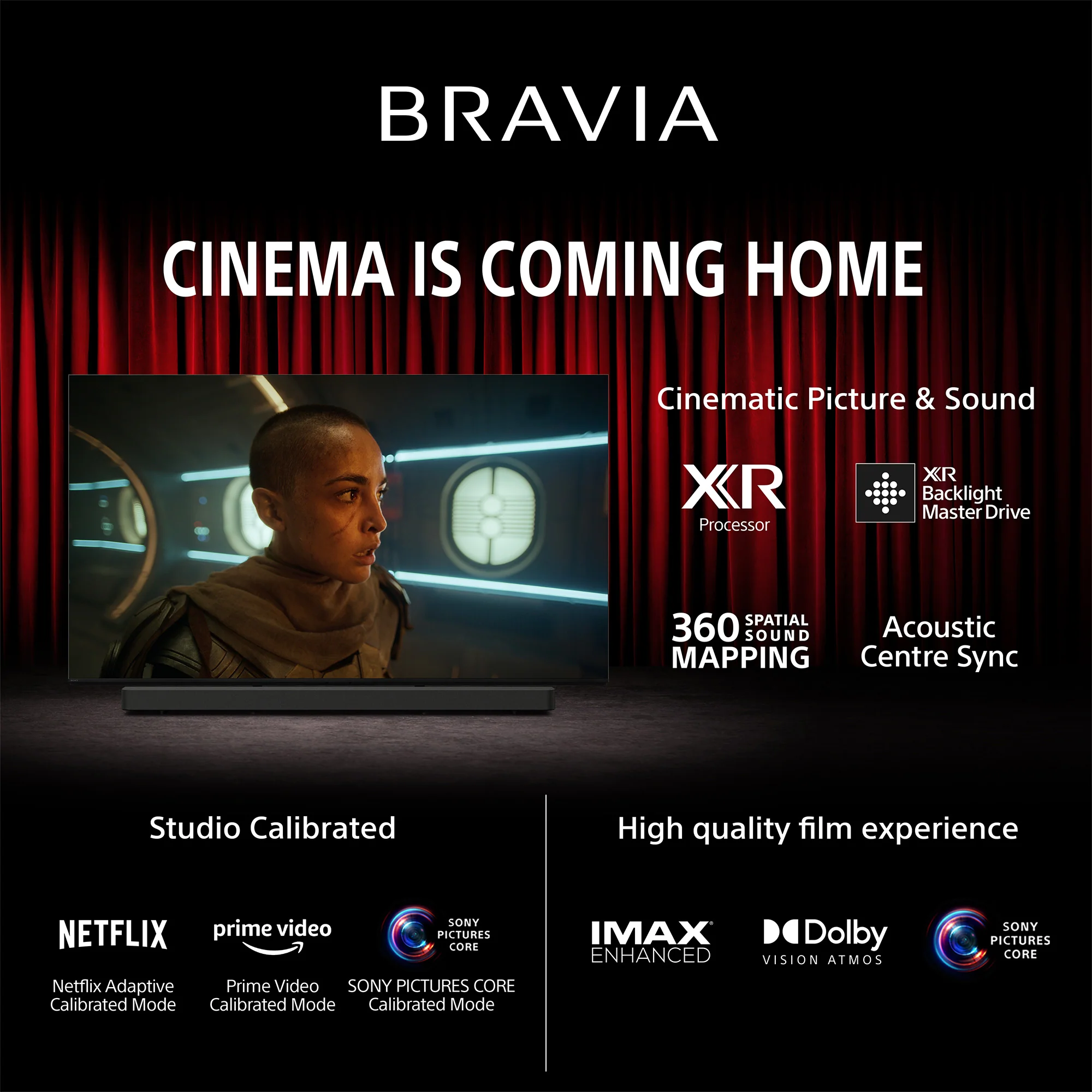 Sony | BRAVIA 7 | 65 Inch | MINI LED XR QLED | XR BACKLIGHT MASTER DRIVE TV | Perfectly balanced for movies, PS5 gaming & sports|4K HDR Smart TV (Google TV) | 2024 Model - Image 4
